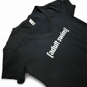 Rare Y2K [adult swim] Logo Graphic Tee - Size Small - Vintage Style